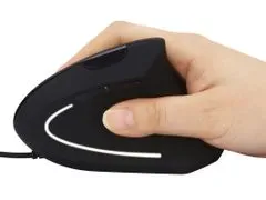 Sandberg Wired Vertical Mouse, vertikálna myš, čierna