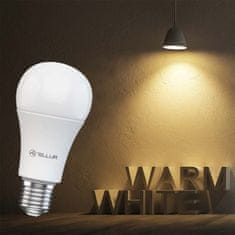 Tellur WiFi Smart žiarovka E27, 9 W, biele prevedenie, teplá biela, stmievač