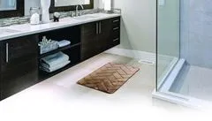 eoshop Kúpeľňová rohož 3D 7288 coffee (Variant: 40 x 50 cm)