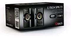 C-Tech SPK-11, PC, 2.0, čierna/zlatá