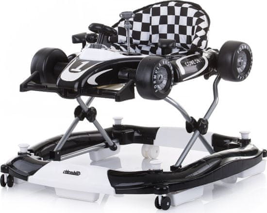 Chipolino Chodítko interaktívne Car Racer 4v1 Black+White
