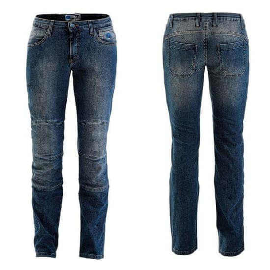 PMJ Promo Jeans Dámske moto jeansy PMJ Carolina CE Farba modrá, Veľkosť 34