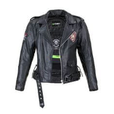 Black Heart Kožená moto bunda Perfectis Farba čierna, Veľkosť 4XL