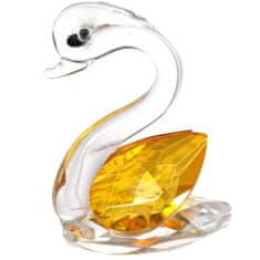 Feng shui Harmony Krištáľová labuť žltá