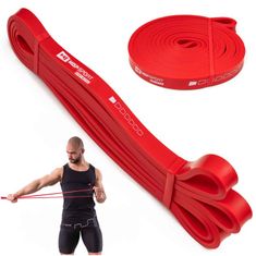 Hs Hop-Sport Odporová guma 7-16kg - červená