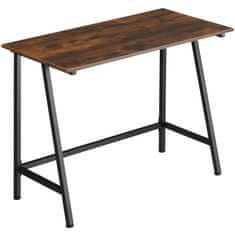 tectake Stôl Newton 100x50x77cm - Industrial tmavé drevo