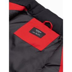 OMBRE Pánska vesta prešívaná ALPIN červená MDN20680 S-M