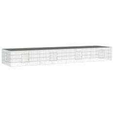 Vidaxl 4-panelová klietka pre králiky 433x109x54 cm pozinkované železo