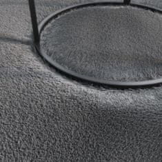 Vidaxl Umývateľný koberec mäkký huňatý 120x170 cm protišmykový čierny