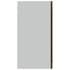 Vidaxl Závesná sklenená skrinka hnedý dub 60x31x60 cm spracované drevo