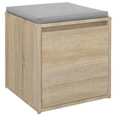 Vidaxl Box so zásuvkami dubová farba 40,5x40x40 cm spracované drevo