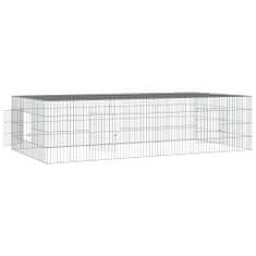 Petromila vidaXL 2-panelová klietka pre králiky 220x110x55 cm pozinkované železo