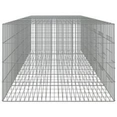 Vidaxl 6-panelová klietka pre králiky 327x79x54 cm pozinkované železo