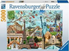 Ravensburger Puzzle Veľkomestá - koláž 5000 dielikov