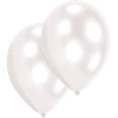 Amscan Latexové balóniky biele 10ks 27,5 cm -