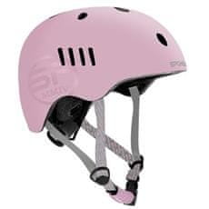 Spokey PUMPTRACK Juniorská cyklistická BMX prilba IN-MOLD, 54-58 cm, ružová
