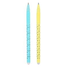 EASY Kids WAY Gumovacie guľôčkové pero, modrá náplň, 0,5 mm, 24 ks v balení, modré-žlté