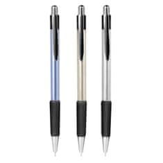 EASY ORE Guľôčkové pero, modrá semi-gélová náplň, 0,7 mm, 24 ks v balení, mix farieb