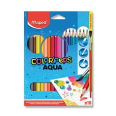 Pastelky Color'Peps Aqua 18 farieb + štetec