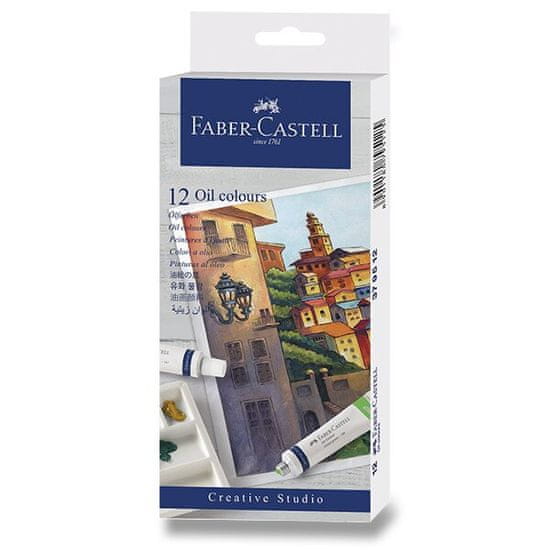 Faber-Castell Olejové farby 12 farieb, tuba 9 ml