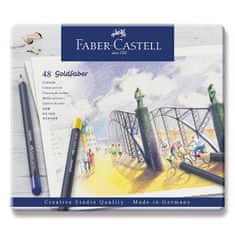 Faber-Castell Pastelky Goldfaber 114748 plechová krabička, 48 farieb