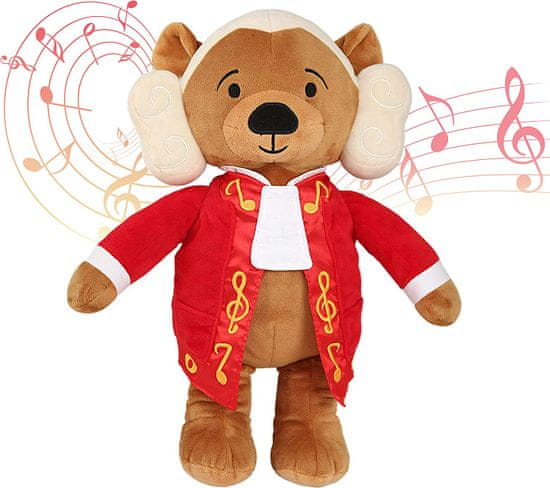 Vosego Mozart Virtuoso Bear prémiový plyšový medvedík hrajúci skladby Amadeusa Mozarta