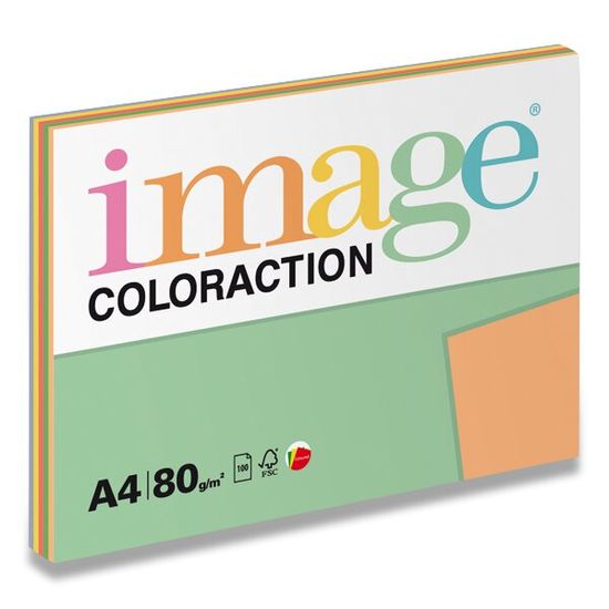 Image Farebný papier Coloraction - Mix intenzívny 80 g, 5 x 20 listov