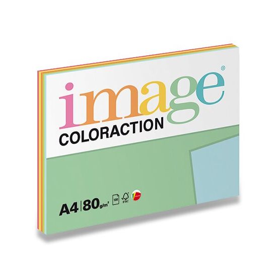 Image Farebný papier Coloraction - Mix reflexný 80 g, 5 x 20 listov