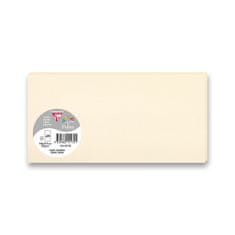 Clairefontaine Farebná listová karta 106 x 213 mm do DL obálok, 25 ks, krémová, DL