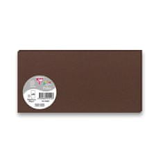 Clairefontaine Farebná listová karta 106 x 213 mm do DL obálok, 25 ks, hnedá, DL