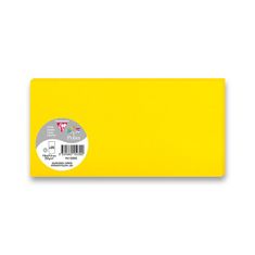 Clairefontaine Farebná listová karta 106 x 213 mm do DL obálok, 25 ks, žltá, DL