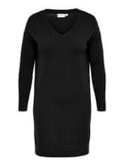 Only Carmakoma Dámske šaty CARIBI Regular Fit 15263791 Black SOLID (Veľkosť 5XL/6XL)