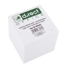 D.RECT Bloček kocka nelepená 85x85x80mm biela