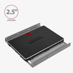 AXAGON RHD-125S, kovový rámček pre 1x 2.5" HDD/SSD do 3.5" pozície, šedý