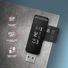 CRE-S2N, USB-A 3.2 Gen 1 - SUPERSPEED čítačka kariet, 2-slot & lun SD/microSD, podpora UHS-I
