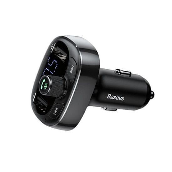 Universal Baseus - Transmiter FM - Bluetooth MP3 - 2xUSB nabíjačka (CCALL-TM01) Černá