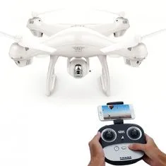 Rastar SJ70W - dron s GPS a follow me - bílá