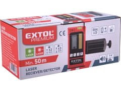 Extol Premium Detektor (8823390) laserového lúča pre červený a zelený laser