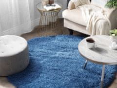 Beliani Okrúhly koberec 140 cm modrý CIDE