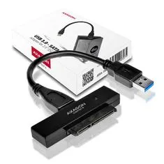 ADSA-1S6, USB3.0 - SATA 6G UASP HDD/SSD adaptér vr. 2.5" púzdra
