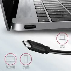 AXAGON húb USB-C SUPERSPEED / HMC-4G2 / USB 3.2 Gen2 / 2x USB-C / 2x USB-A / 10GB/s / 0,13m