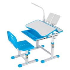 Timeless Tools Detský rastúci písací stôl s nastaviteľnou výškou, modrý