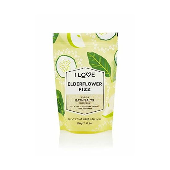 I Love Cosmetics Kúpeľová soľ Elderflower Fizz (Bath Salts) 500 g