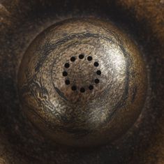 Vidaxl Vtáčí kúpeľ s fontánou bronzový 50x91 cm plastový