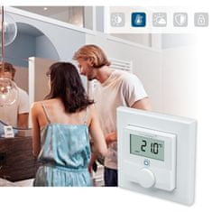 Homematic IP Nástenný termostat so senzorom vlhkosti - HmIP-WTH-1