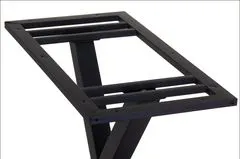 STEMA Dvojitá kovová podnož pre stôl SH-3007-2/B, 69,5x39,5x73 cm, vhodné do domácnosti, kancelárie, hotela a reštaurácie, čierna