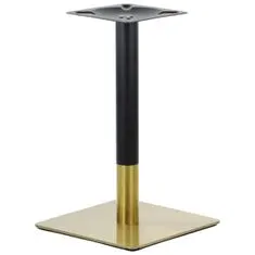 STEMA Kovová podnož stolíka SH-3002-5/GB, nehrdzavejúca oceľ zlatej farby, 45x45x72,5 cm, vhodné do domácnosti, hotela a reštaurácie