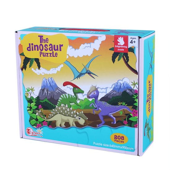 Rappa Puzzle dinosaury 208 ks, 90x64 cm
