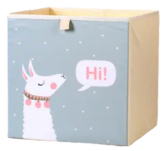 Dream Creations Látkový box na hračky alpaka sivý 33x33x33 cm