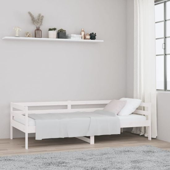 Petromila vidaXL Denná posteľ biela 90x190 cm borovicový masív